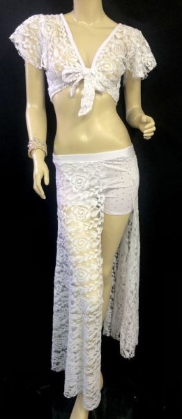 画像3: 	Amira Jamila オリジナル☆レッスンウェア*lace white * (3)