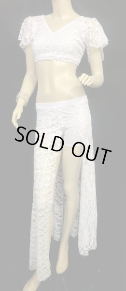 画像2: 	Amira Jamila オリジナル☆レッスンウェア＊lace white ＊ (2)