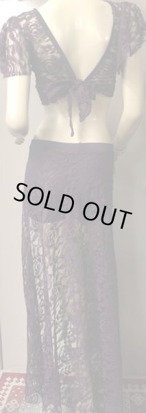 画像4: 	Amira Jamila オリジナル☆レッスンウェア*lace dark purple* (4)