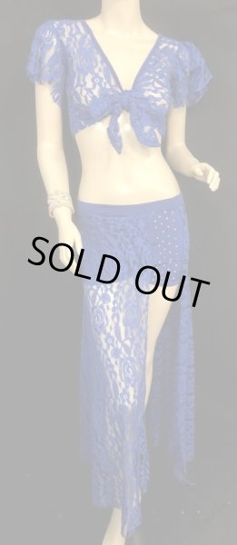 画像3: 	Amira Jamila オリジナル☆レッスンウェア*lace royal blue * (3)