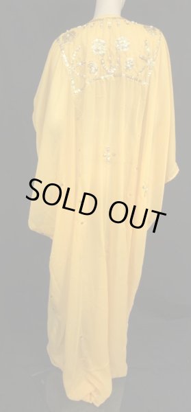 画像2: エジプト製ピーコックハリジドレス☆yellow ☆ (2)