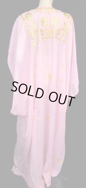 画像3: エジプト製ピーコックハリジドレス☆baby pink  ☆ (3)