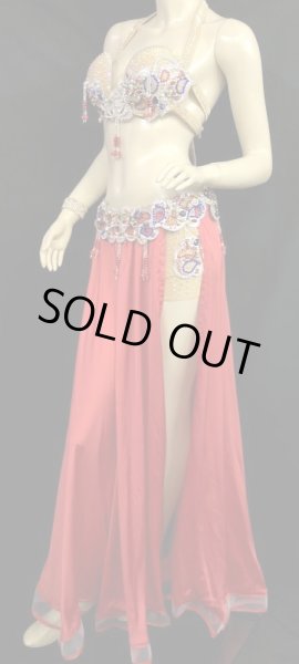 画像2: エジプトオリエンタルコスチューム☆smooth red blue stone☆ (2)