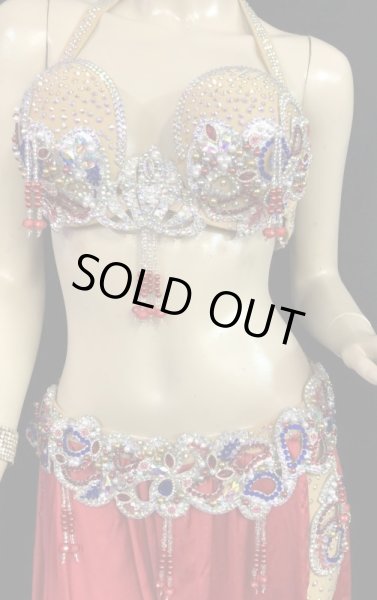 画像3: エジプトオリエンタルコスチューム☆smooth red blue stone☆ (3)