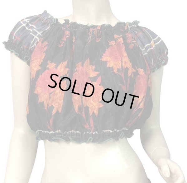 画像1: プリントパフスリーブチョリXXXVVIIII (1)