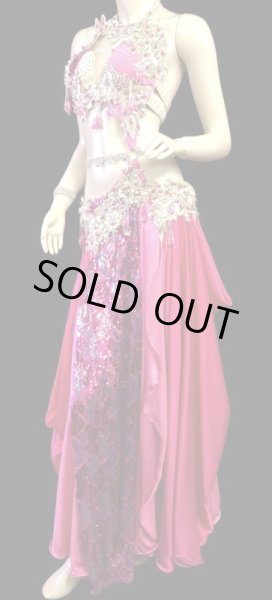 画像3: エジプトAmrオリエンタルコスチューム☆Sweet cherry pink☆ (3)