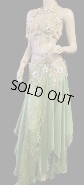 画像3: エジプトAmrオリエンタルコスチューム☆Refreshing lime green ☆ (3)