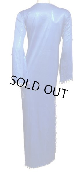 画像3: エジプト製サイディドレス☆スターフラワー☆ロイヤルブルー (3)