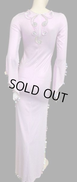 画像2: ♥HANAN/ハナン♥サイディドレス☆pink white stripe ☆ (2)