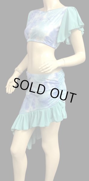 画像2: Amira Jamila オリジナル☆レッスンウェア* frozen blue green * (2)