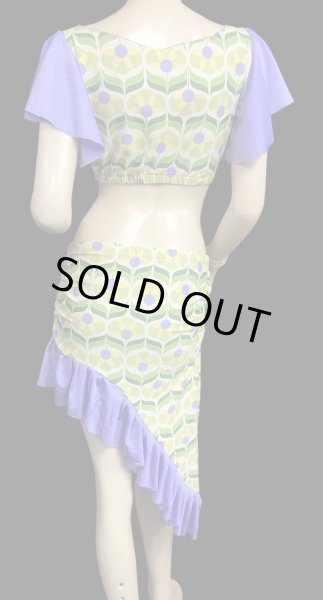 画像3: Amira Jamila オリジナル☆レッスンウェア* retro yellow flower * (3)