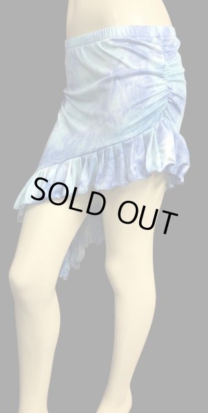 画像4: Amira Jamila オリジナル☆ストレッチフリルヒップスカーフ*frozen blue green * (4)