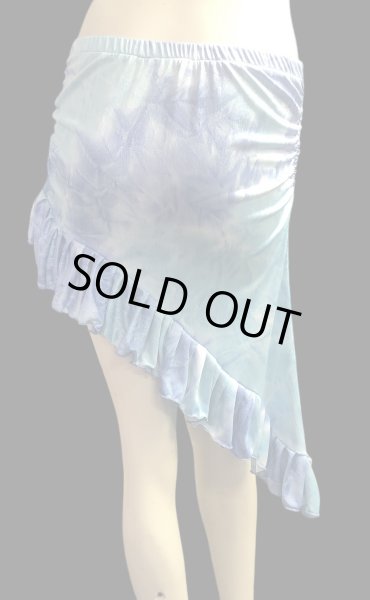 画像2: Amira Jamila オリジナル☆ストレッチフリルヒップスカーフ*frozen blue green * (2)