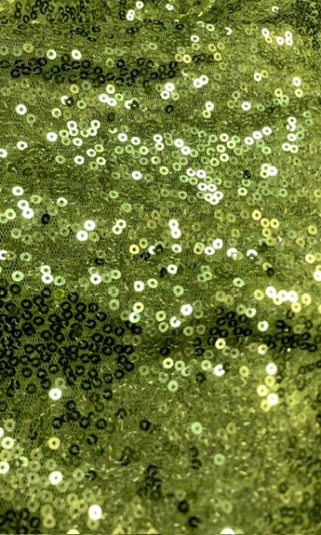 画像4: Amira Jamila オリジナル☆スパンコールストレッチフリルヒップスカーフ*disco lime green * (4)