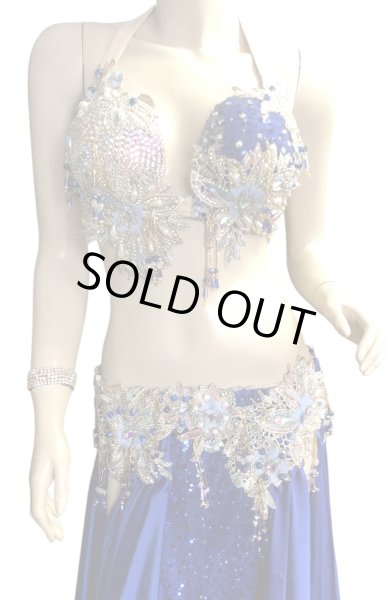 画像2: エジプトAmrオリエンタルコスチューム☆Oriental blue sapphire ☆ (2)