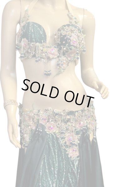 画像2: エジプトAmrオリエンタルコスチューム☆Dark green garden ☆ (2)