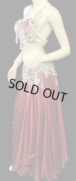 画像3: エジプトAmrオリエンタルコスチューム☆Romantic  red coral ☆ (3)