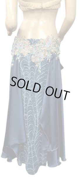 画像4: エジプトAmrオリエンタルコスチューム☆Silky madonna blue ☆ (4)