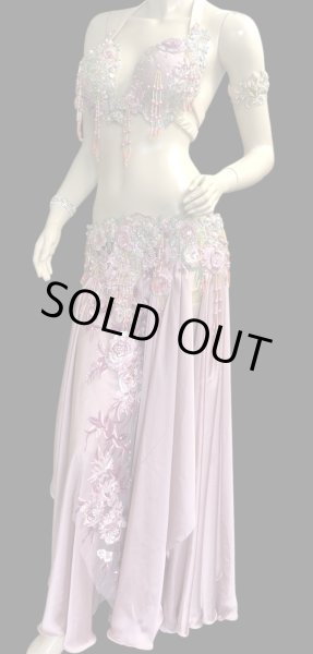 画像3: エジプトAmrオリエンタルコスチューム☆Dreamy smoky pink ☆ (3)