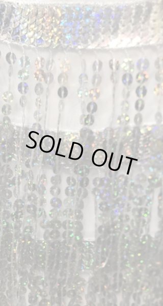 画像4: シャラシャラスパンコールヒップスカーフ☆silver ☆ (4)