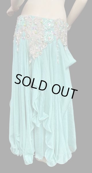 画像4: エジプトAmrオリエンタルコスチューム☆smooth emerald green ☆ (4)