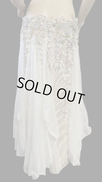 画像3: エジプトAmrオリエンタルコスチューム☆lacy Cristal white ☆ (3)