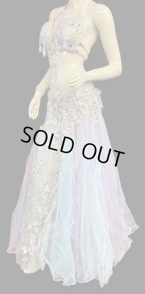 画像3: エジプトAmrオリエンタルコスチューム☆Fairy light turquoise purple ☆ (3)