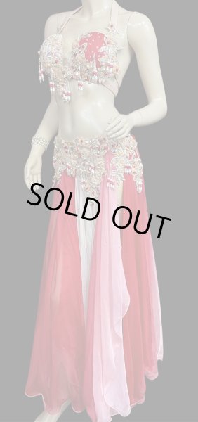 画像3: エジプトAmrオリエンタルコスチューム☆white red celebration ☆ (3)