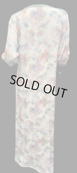 画像3: モロッコのガラベーヤ☆tie-dye purple x blue x orange ☆前開きタイプ☆フロントオープン (3)