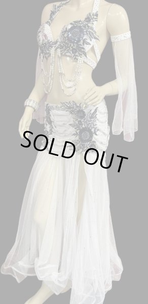 画像3: エジプトオリエンタルコスチューム☆white navy flower☆ (3)