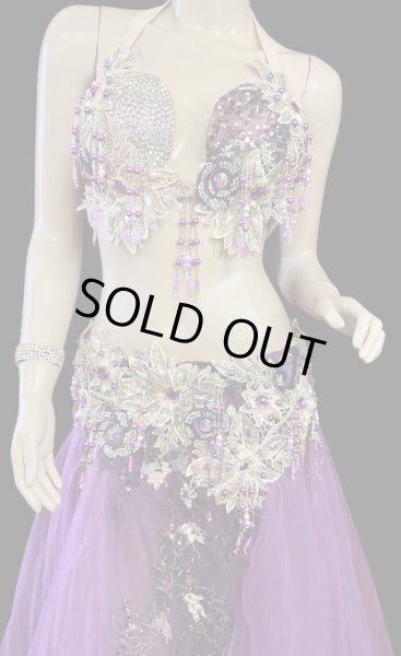 画像2: エジプトAmrオリエンタルコスチューム☆Lilac  purple bloom ☆ (2)