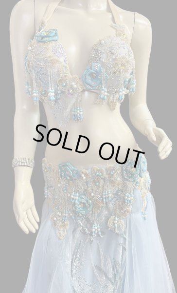 画像2: エジプトAmrオリエンタルコスチューム☆sweet horizon blue☆ (2)