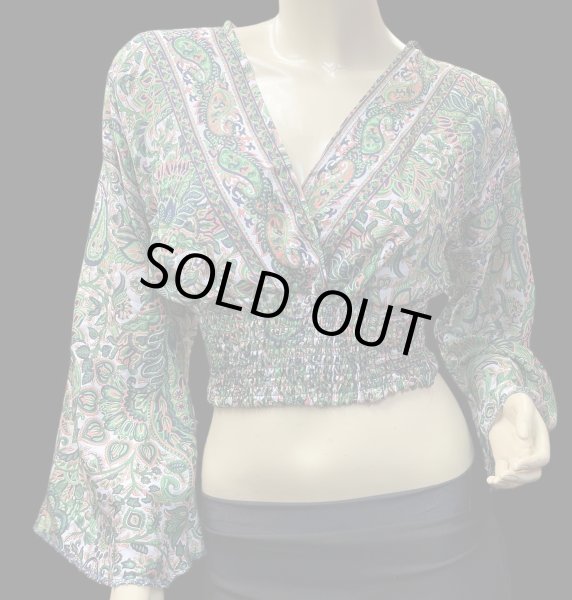 画像1: プリントパフスリーブチョリXII (1)