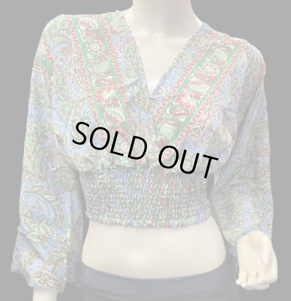 画像1: プリントパフスリーブチョリXVI (1)