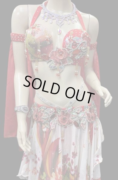 画像2: エジプトオリエンタルコスチューム☆sweet red rose ☆ (2)