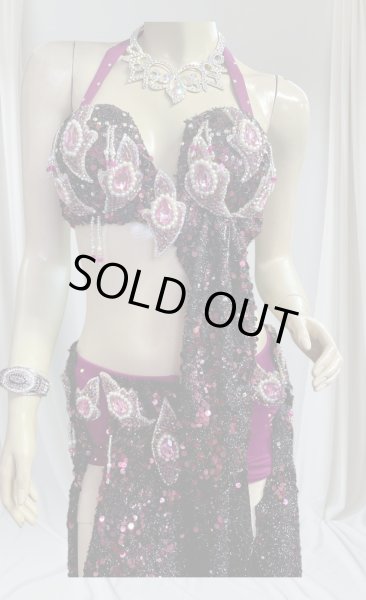 画像3: エジプトオリエンタルコスチューム☆ブラックスパンコール☆ (3)