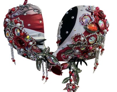 画像1: エジプトオリエンタルコスチューム☆black red ethnic ☆