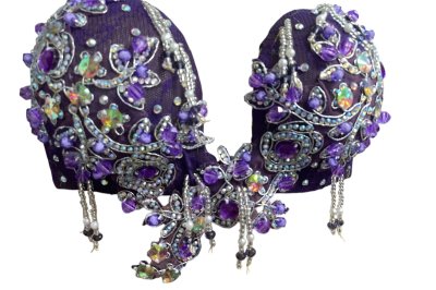 画像1: エジプトオリエンタルコスチューム☆purple lace ethnic ☆