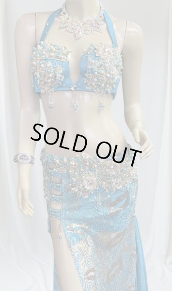 画像2: エジプトオリエンタルコスチューム☆sky blue cosmic stardust ☆ (2)