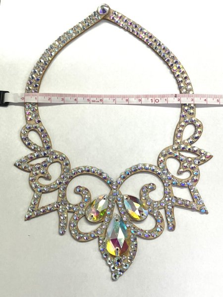 画像4: オーロラキラキララインストーンネックレス1 (4)