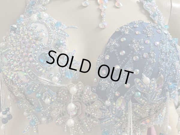 画像6: エジプトAmrオリエンタルコスチューム☆Silky madonna blue ☆ (6)