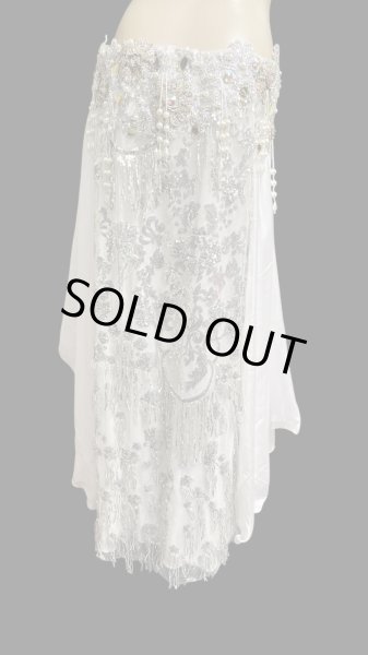 画像5: エジプトAmrオリエンタルコスチューム☆lacy Cristal white ☆ (5)