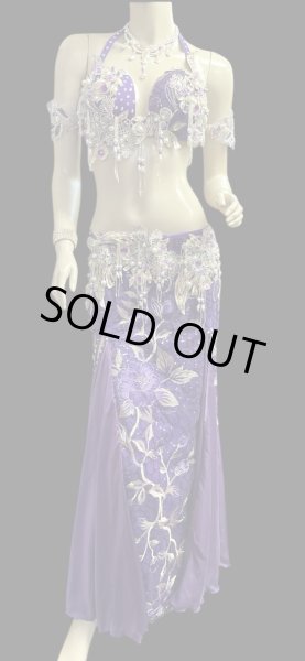 画像2: エジプトAmrオリエンタルコスチューム☆Lilac  purple bloom ☆ (2)