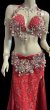 画像3: エジプトAmrオリエンタルコスチューム☆Elegant fresh red ☆ (3)