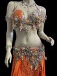 画像3: エジプトAmrオリエンタルコスチューム☆Elegant orange  coral ☆ (3)