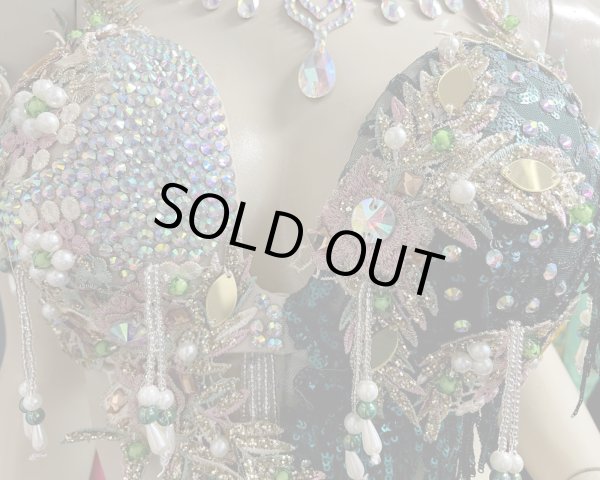 画像6: エジプトAmrオリエンタルコスチューム☆Chic deep green ☆ (6)