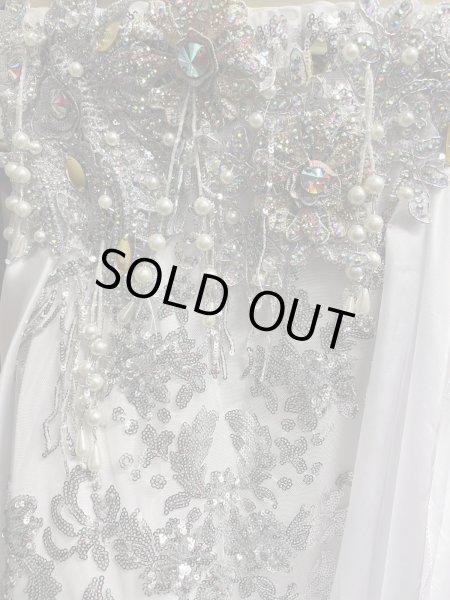 画像7: エジプトAmrオリエンタルコスチューム☆lacy Cristal white ☆ (7)