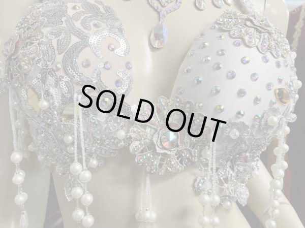 画像6: エジプトAmrオリエンタルコスチューム☆lacy Cristal white ☆ (6)