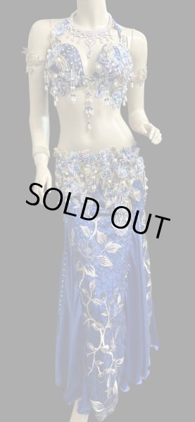 画像2: エジプトAmrオリエンタルコスチューム☆Oriental blue sapphire ☆ (2)