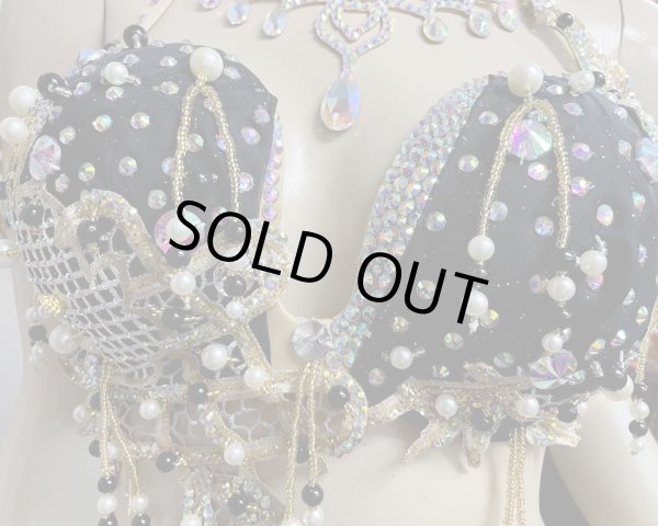 画像6: エジプトAmrオリエンタルコスチューム☆ Sweet black gold swan ☆ (6)